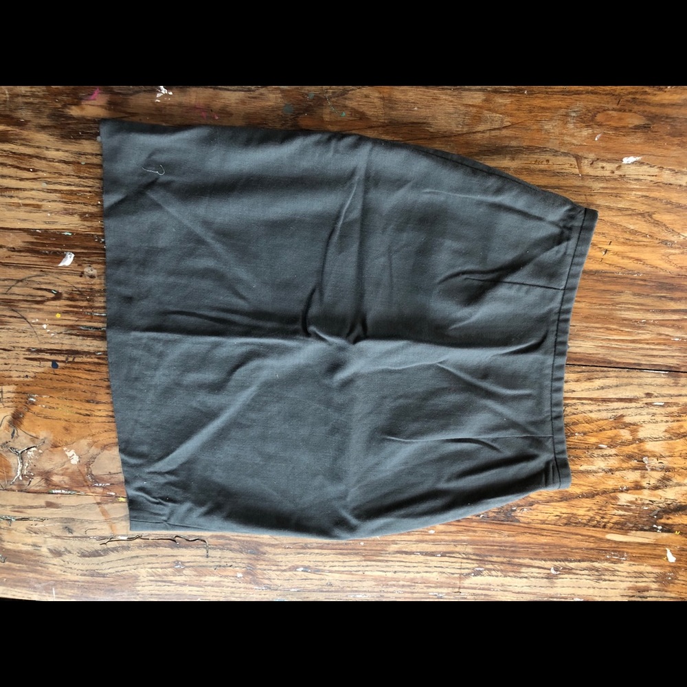 Khaki Green Skirt